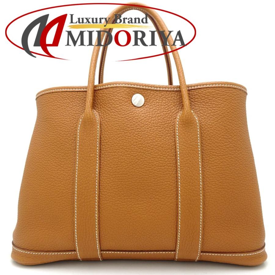 美品 HERMES ガーデンパーティ TPM ネゴンダ ゴールド HERMES エルメス ガーデンパーティTPM トートバッグ ネゴンダ
