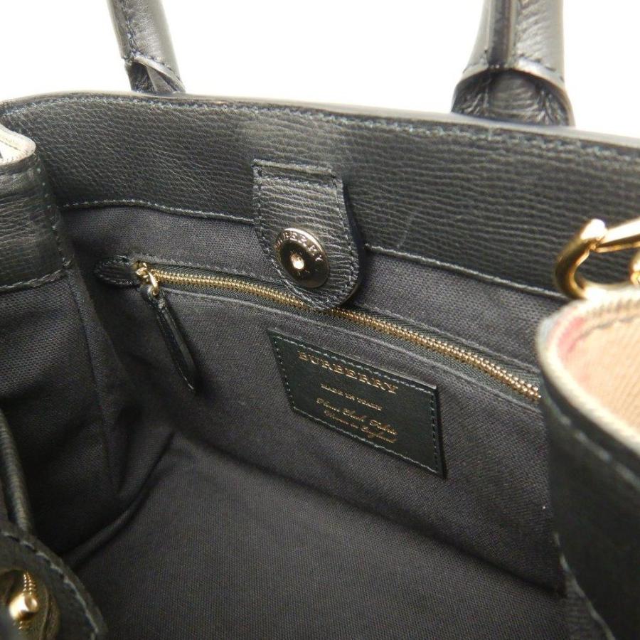 BURBERRY バーバリー スモールバナーバッグ カーフ キャンバス BURBERRY バーバリー スモールバナーバッグ カーフ キャンバス