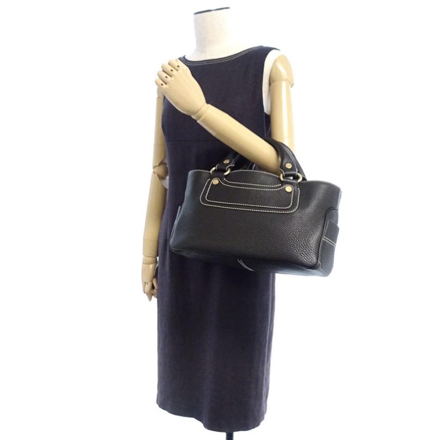 CELINE セリーヌ ブギーバッグ レザー 黒 ブラック ハンドバッグ