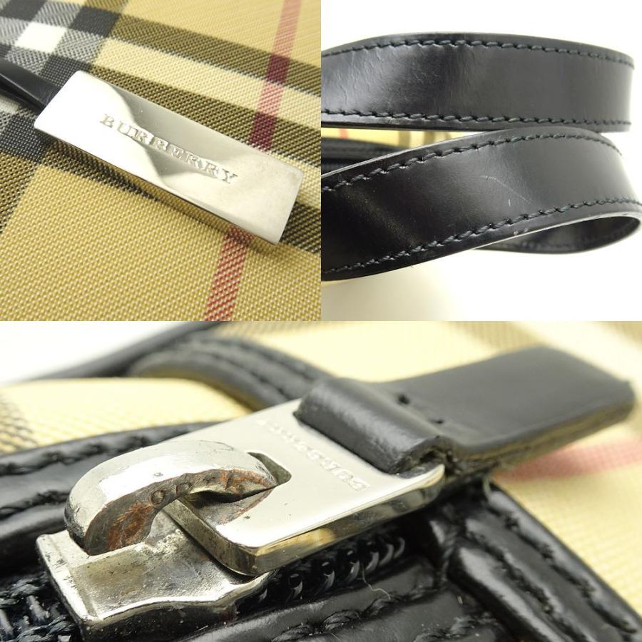 BURBERRY（バーバリー） ハンドバッグ PVC×レザー ベージュ×ブラウン