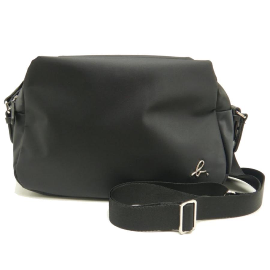 agnes b.（アニエスベー） ショルダーバッグ 斜め掛け ナイロン 黒