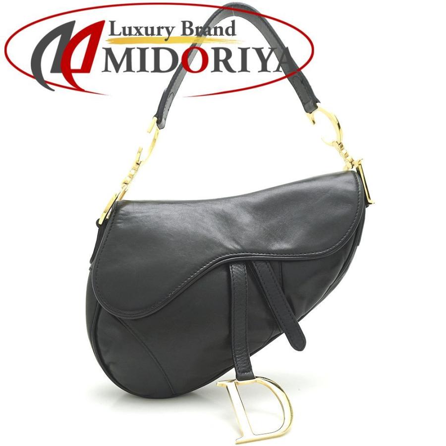 Dior ブラック サドルバッグ