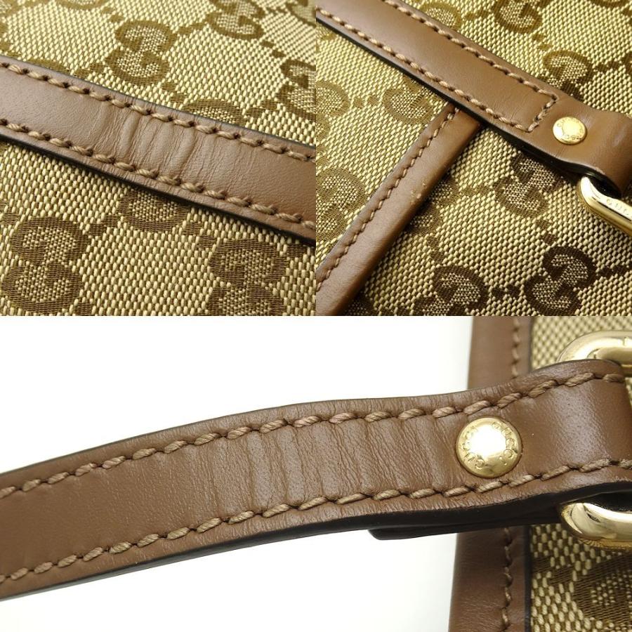 GUCCI グッチ 388929 GG柄 トートバッグ キャンバス×レザー