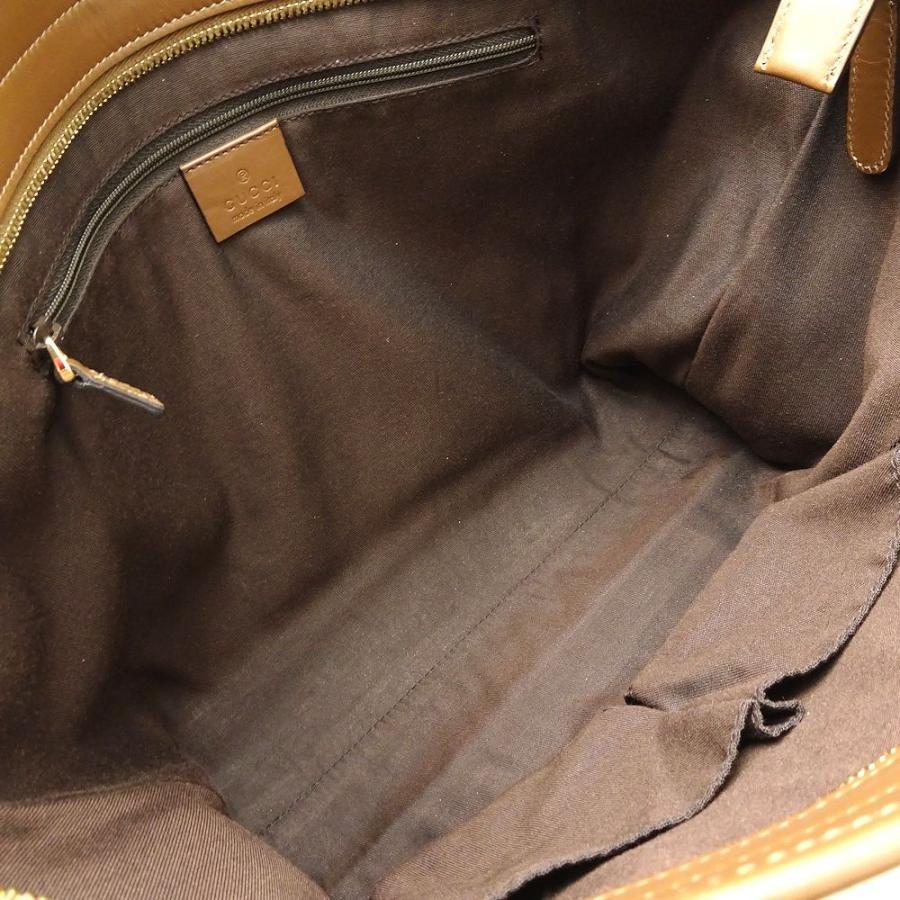 GUCCI グッチ 388929 GG柄 トートバッグ キャンバス×レザー
