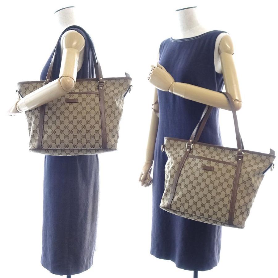 GUCCI グッチ GG柄 アビー トートバッグ ハンド キャンバス レザー GUCCI グッチ 388929 GG柄 トートバッグ キャンバス×レザー