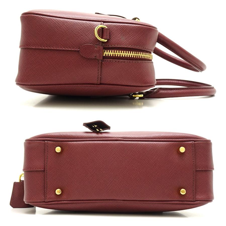 プラダ PRADA ハンドバッグ 2WAY サフィアーノ レザー CERISE ボルドー 