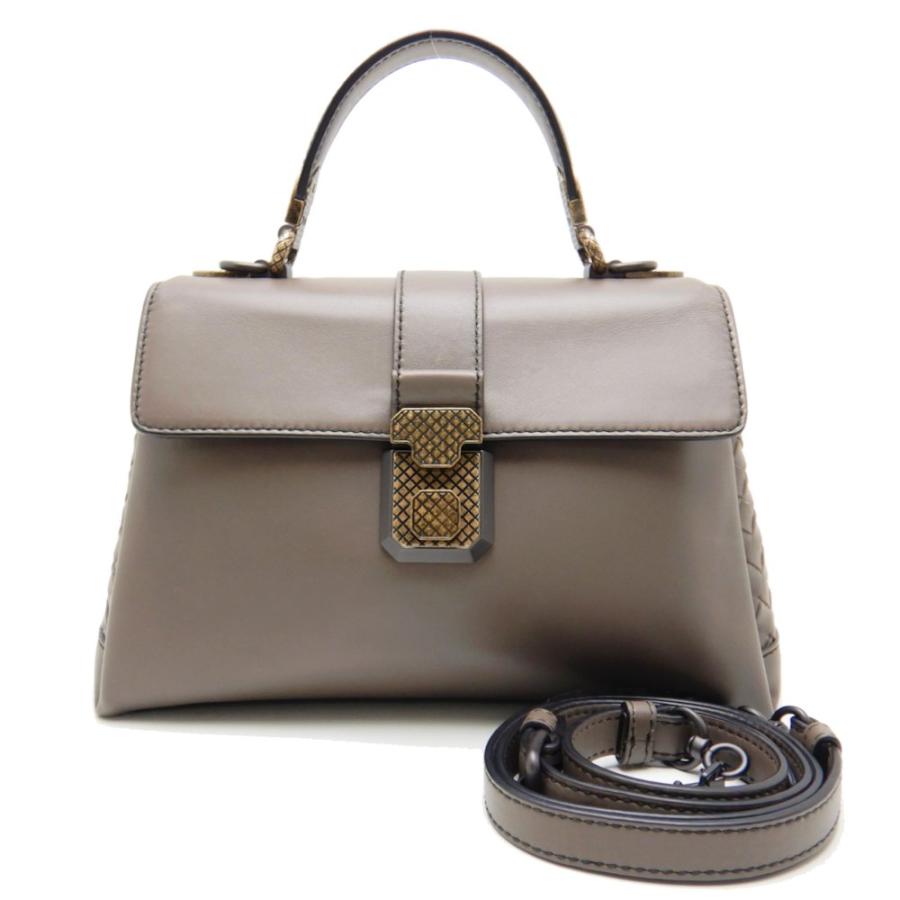 BOTTEGA VENETA ボッテガヴェネタ　ボストンバッグ グレー BOTTEGA VENETA ボッテガヴェネタ ショルダーバッグ/クロス