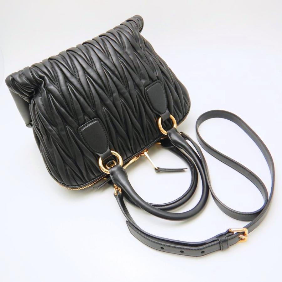 ミュウミュウ MIUMIU RL0097 2WAYバッグ マテラッセ シープスキン NERO