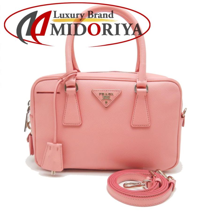 52250円 限定モデル PRADA プラダ サフィアーノ 2wayハンドバッグ ピンク 52250円 限定モデル PRADA プラダ サフィアーノ 2wayハンドバッグ ピンク