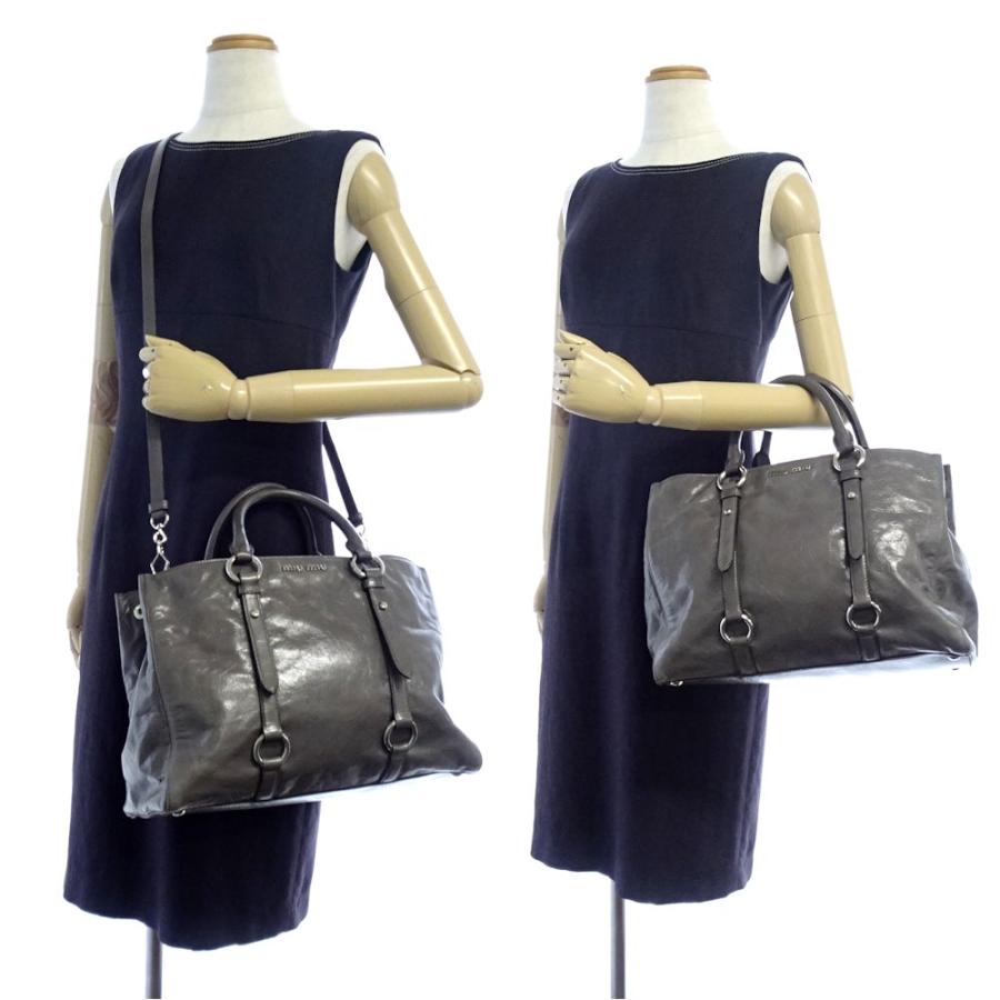 miu ミュウミュウ MIUMIU トートバッグ 2WAY ヴィッテロシャイン 