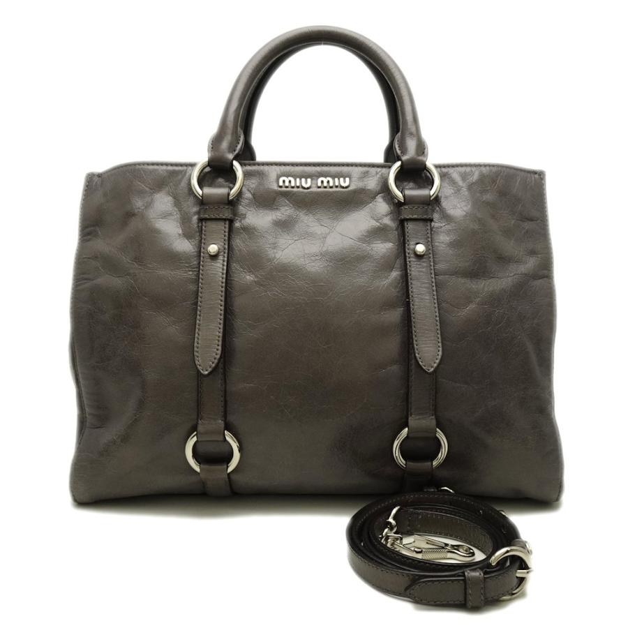miu ミュウミュウ MIUMIU トートバッグ 2WAY ヴィッテロシャイン 