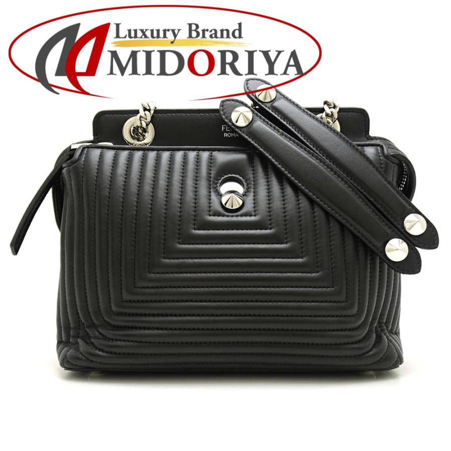 フェンディ FENDI ショルダーバッグ ドットコムクリック カーフレザー ブラック 8BN299 /057039 【中古】 :057039