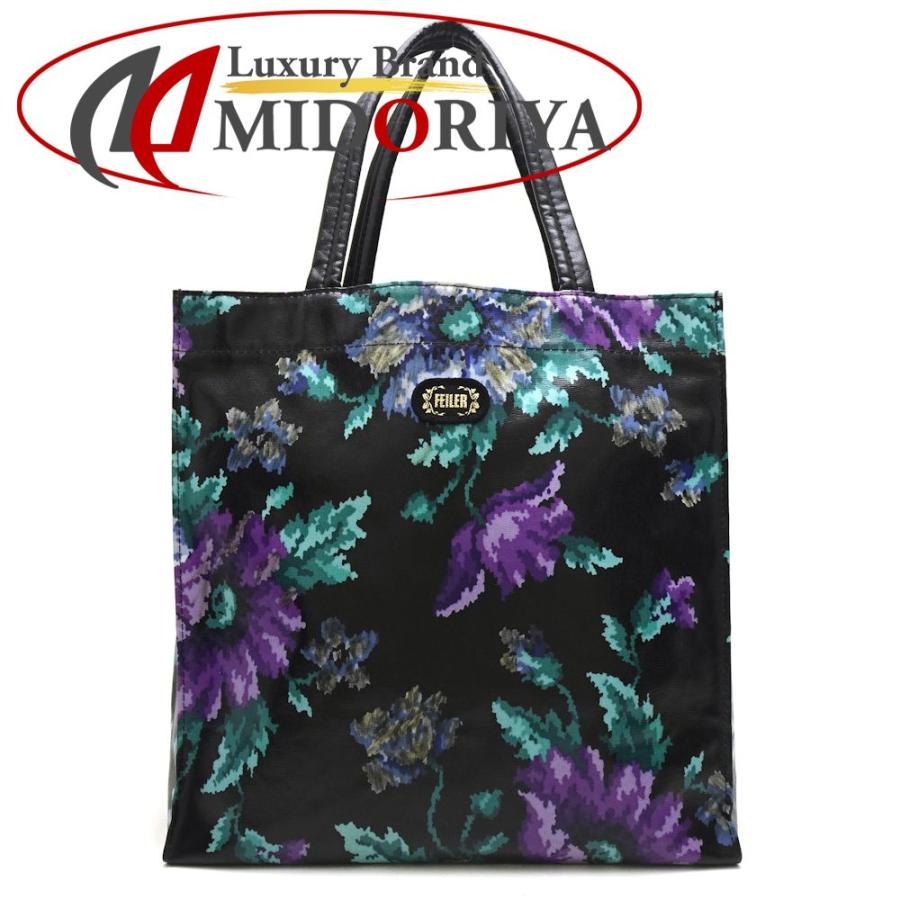 フェイラー Feiler トートバッグ ナイロン ブラック 花柄 フラワー 中古 株式会社midoriya 通販 Yahoo ショッピング