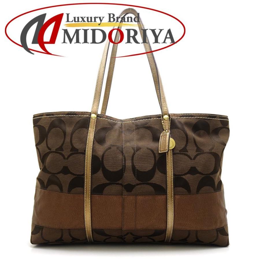 コーチ Coach F トートバッグ シグネチャー柄 キャンバス レザー ブラウン アウトレット 中古 株式会社midoriya 通販 Yahoo ショッピング