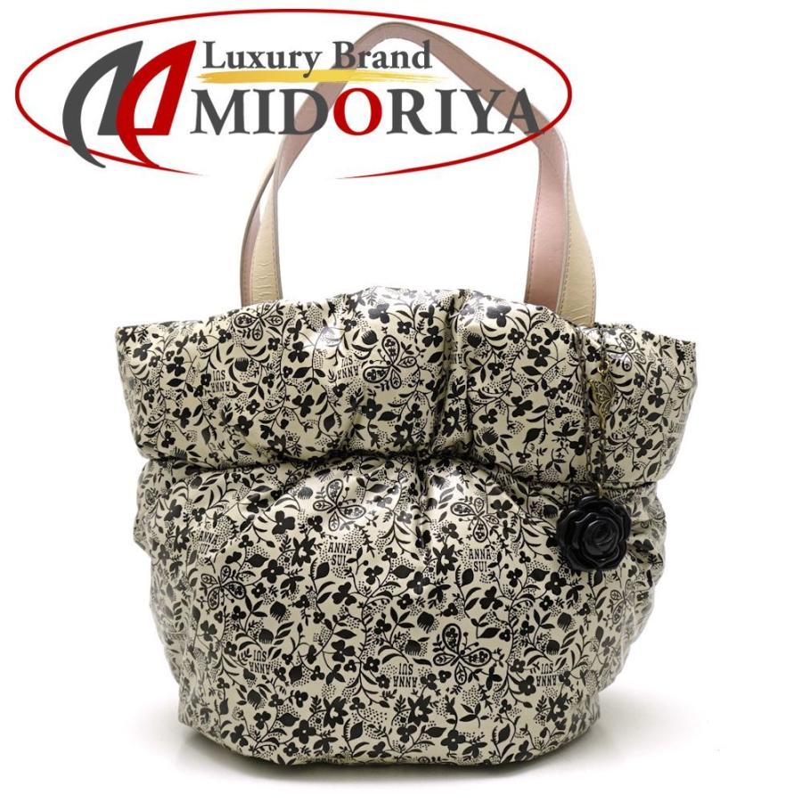アナスイ Anna Sui トートバッグ レザー ビニール 花 蝶 ホワイト系 ブラック ベージュ 中古 株式会社midoriya 通販 Yahoo ショッピング