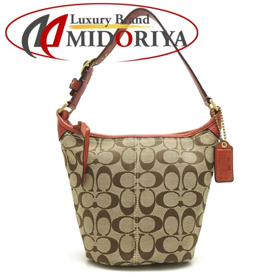 コーチ Coach 406 ミニトートバッグ シグネチャー柄 ブラウン オレンジ 0572 中古 0572 株式会社midoriya 通販 Yahoo ショッピング