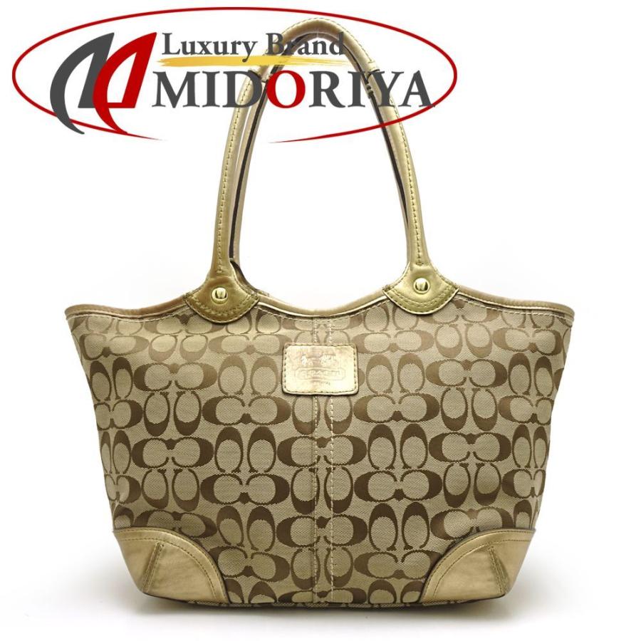 コーチ Coach F シグネチャー柄 トートバッグ ブラウン ゴールド アウトレット 0574 中古 0574 株式会社midoriya 通販 Yahoo ショッピング