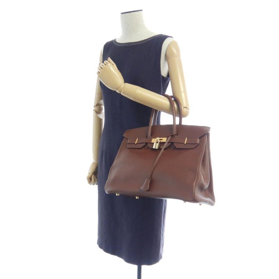 バーキン【銀座本店でクリーニング済】　エルメス　35 ブラウン　ゴールド バーキン【銀座本店でクリーニング済】 エルメス 35 ブラウン ゴールド