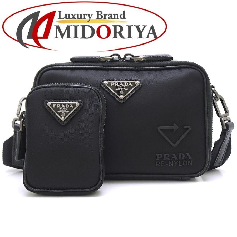 売れ筋がひクリスマスプレゼント 未使用 Prada プラダ 2vh070 ブラック 0593 Nero サフィアーノ ナイロン 斜め掛け ショルダーバッグ レディースバッグ Www Theashleycentre Co Uk