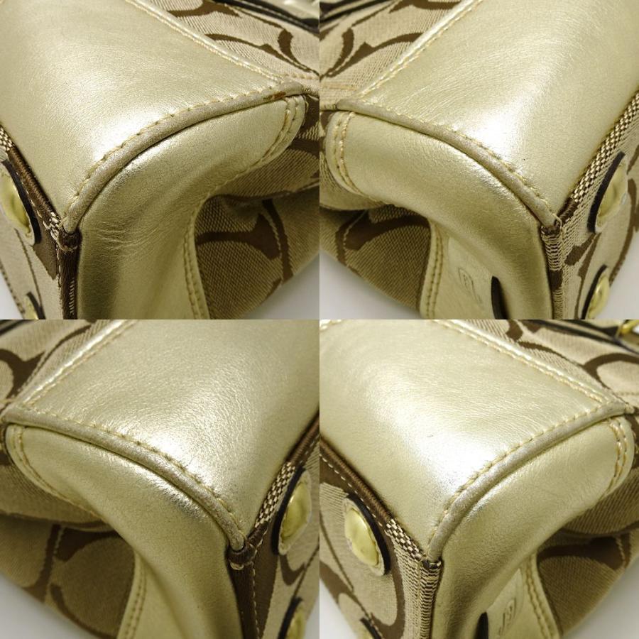 COACH コーチシグネチャートートバッグ　希少　ゴールド金具　大容量5624 COACH コーチシグネチャートートバッグ 希少 ゴールド金具 大