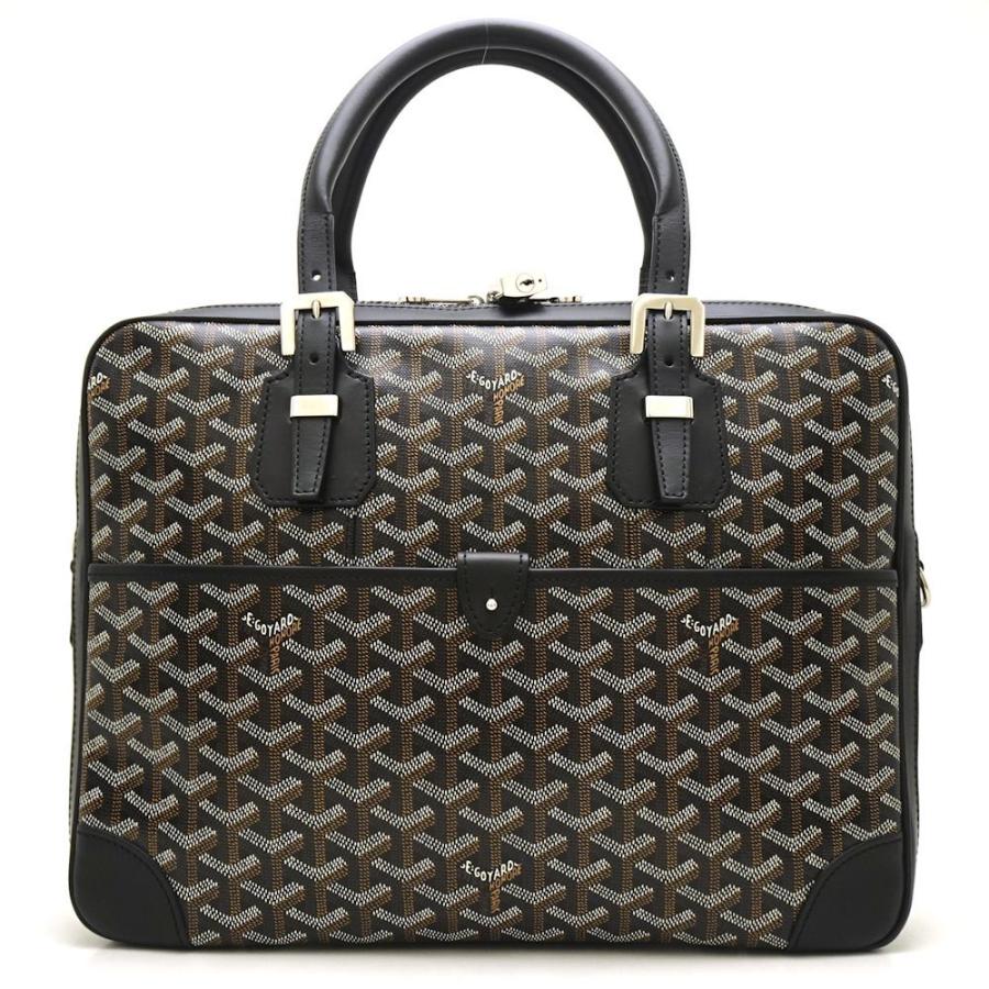 GOYARD ゴヤール ビジネスバッグ GOYARD（ゴヤール） アンバサードPM PVC×レザー 黒 ブラック ビジネス