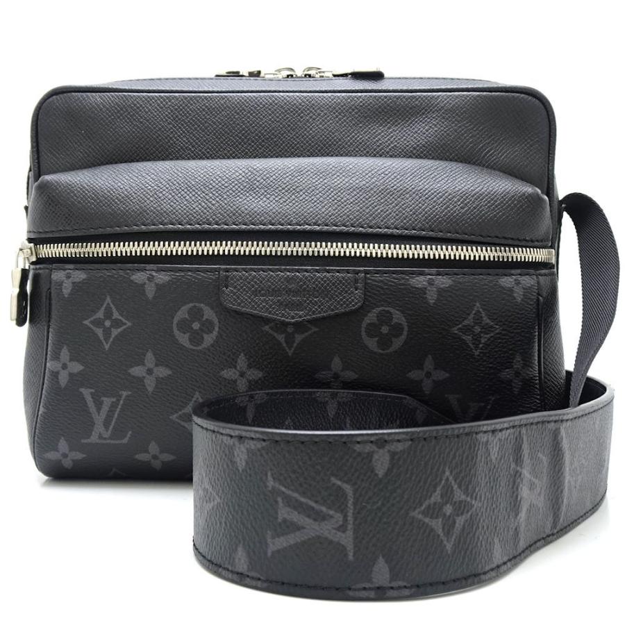 （美品）ルイヴィトン LOUIS VUITTON アウトドア メッセンジャー PM モノグラム エクリプス × タイガ  黒 S金具 M30233 斜め掛け 8285 LOUIS VUITTON（ルイ・ヴィトン） LOUIS VUITTON M30233 エクリプス