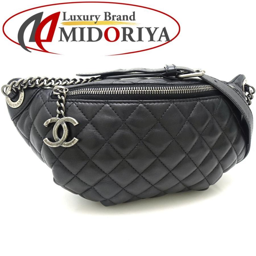 CHANEL シャネル A94102 ボディバッグ マトラッセ ラムスキン 黒 CHANEL シャネル A94102 ボディバッグ マトラッセ ラムスキン 黒