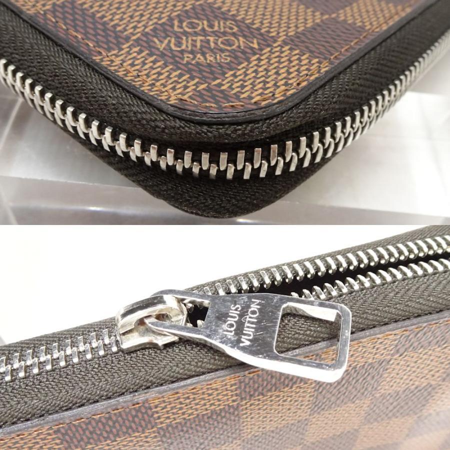 ルイヴィトン 長財布 ダミエ エベヌ ジッピー ヴェルティカル 2096
