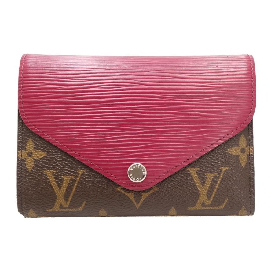 ルイヴィトン M60494 三つ折り財布 マリールー モノグラム フューシャ LOUIS VUITTON（ルイ・ヴィトン） コンパクト財布 モノグラム エピ