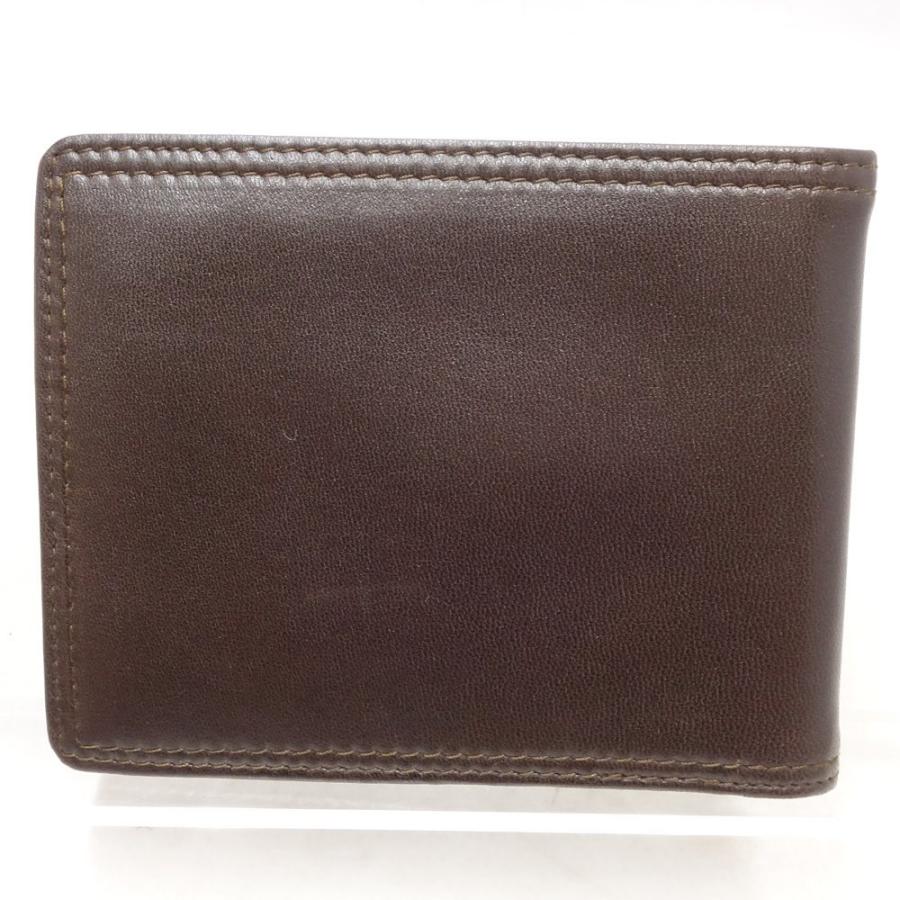LLADRO（リヤドロ） コンパクト財布 札入れ レザー ダークブラウン