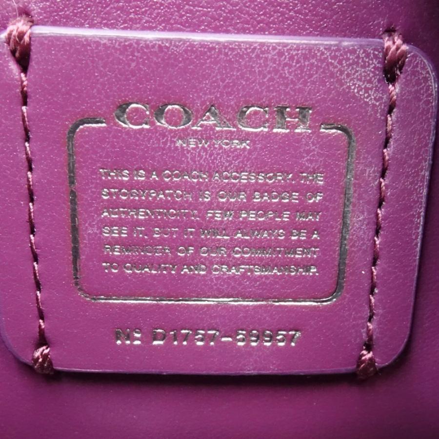 COACH（コーチ） ポーチ レザー パープル 59957 /080905 【中古