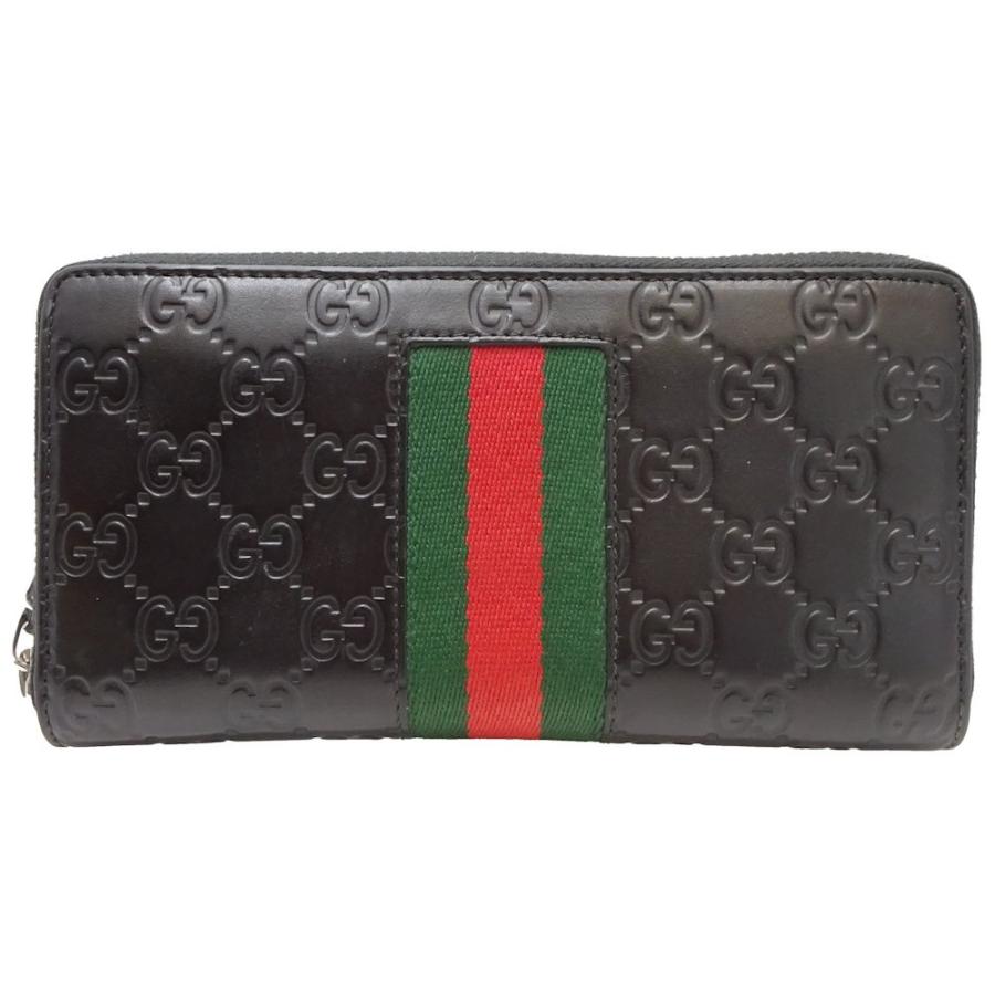 【な・美品】GUCCI グッチシマ 長財布 ラウンドファスナー GUCCI（グッチ） ラウンドファスナー グッチシマ 408831 長財布 レザー