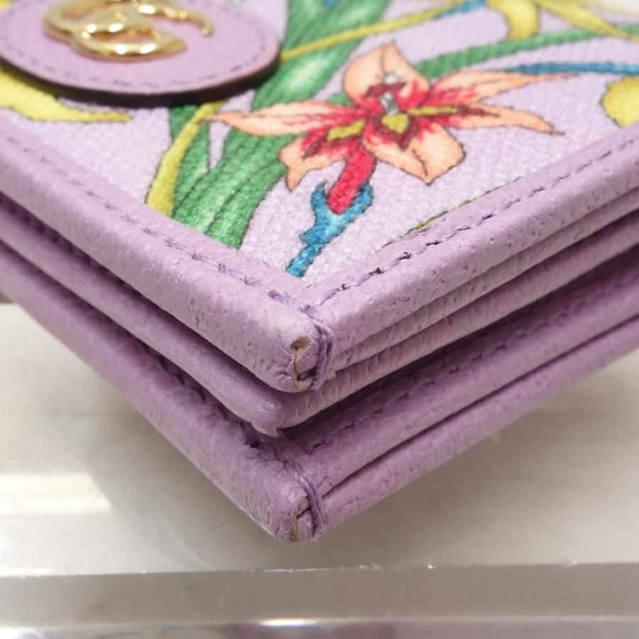 GUCCI　グッチ　財布　コンパクト　フローラ　GG　マーモント GUCCI（グッチ） コンパクト財布 ミニウォレット GGマーモントフローラ