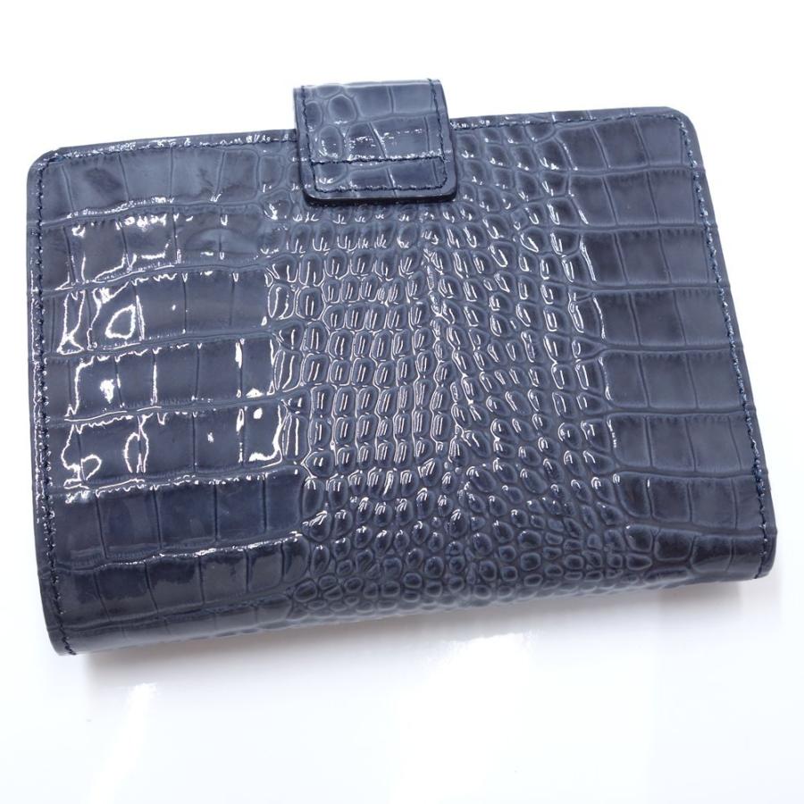 COMME CA DU MODE（コムサデモード） コンパクト財布 型押しレザー