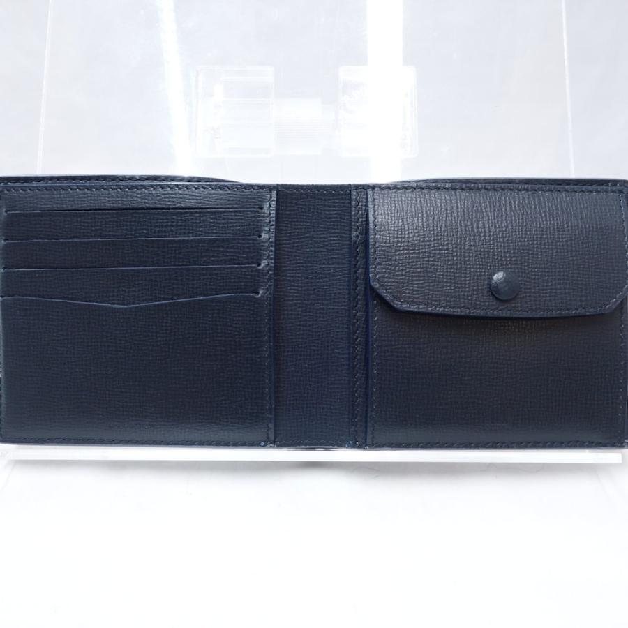 値下げdunhillネイビー 二つ折り財布 dunhill ダンヒル 財布 二つ折り財布 カドカン 4CC ＆ コインパース