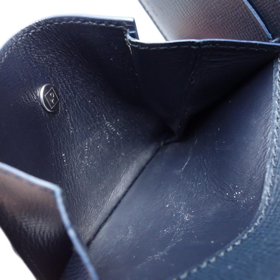 dunhill（ダンヒル） コンパクト財布 二つ折り レザー ネイビー