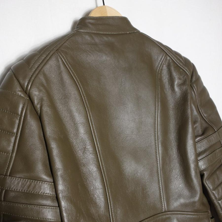 CELINE セリーヌ バイカージャケット ライダース サイズ38 ラムレザー  