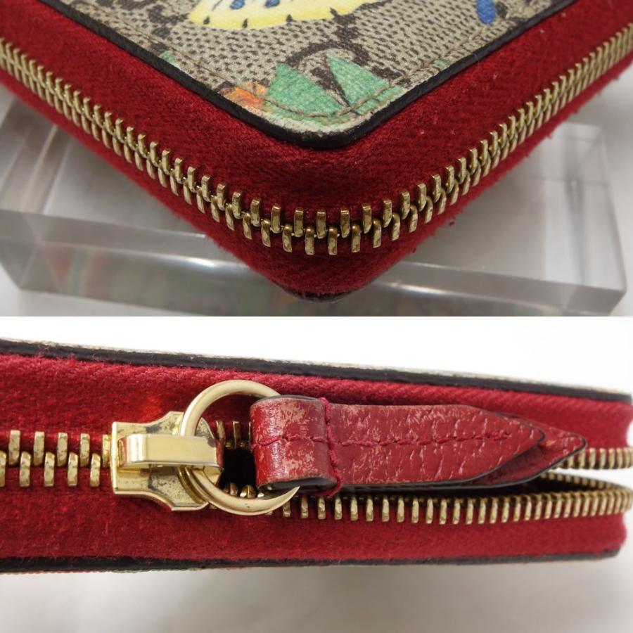 GUCCI グッチ 財布 ティアン レディース　長財布 中古 GUCCI グッチ 長財布 GGスプリーム ティアン ジップアラウンド