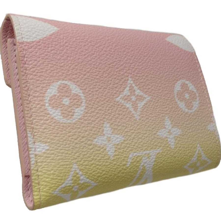 Louis Vuitton ポルトフォイユ・ゾエ　三つ折り財布 ブラウン/ピンク LOUIS VUITTON（ルイ・ヴィトン） ポルトフォイユ ヴィクトリーヌ