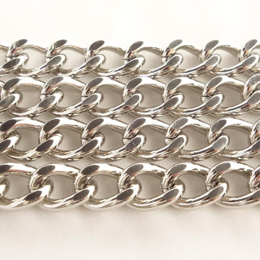 CHANEL シャネル　チェーンベルト 3Pココマーク シルバーメタル ブラック CHANEL シャネル チェーンベルト 3Pココマーク シルバーメタル