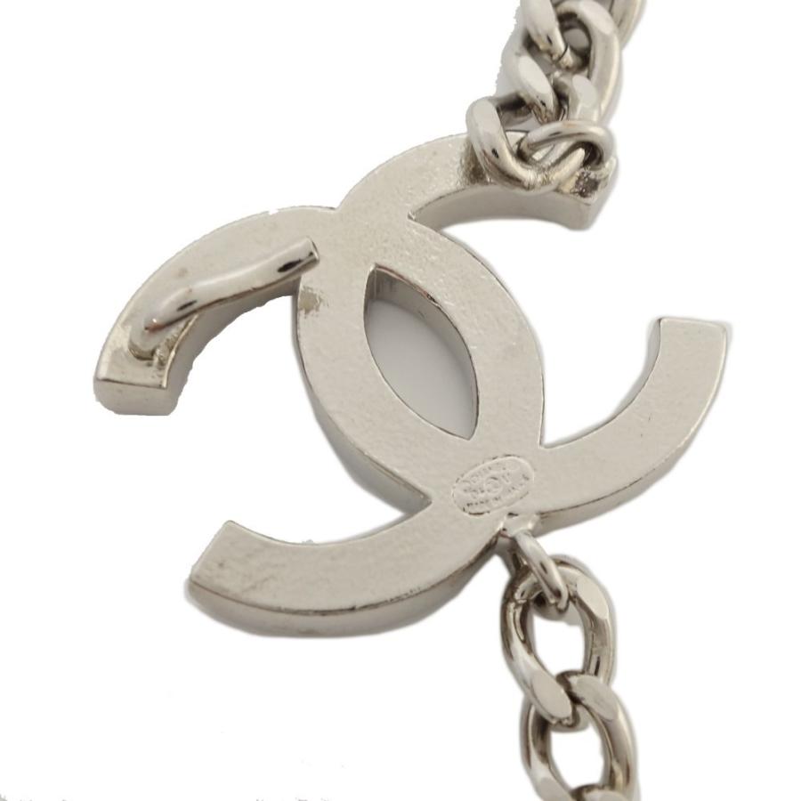 CHANEL シャネル　チェーンベルト 3Pココマーク シルバーメタル ブラック CHANEL シャネル チェーンベルト 3Pココマーク シルバーメタル