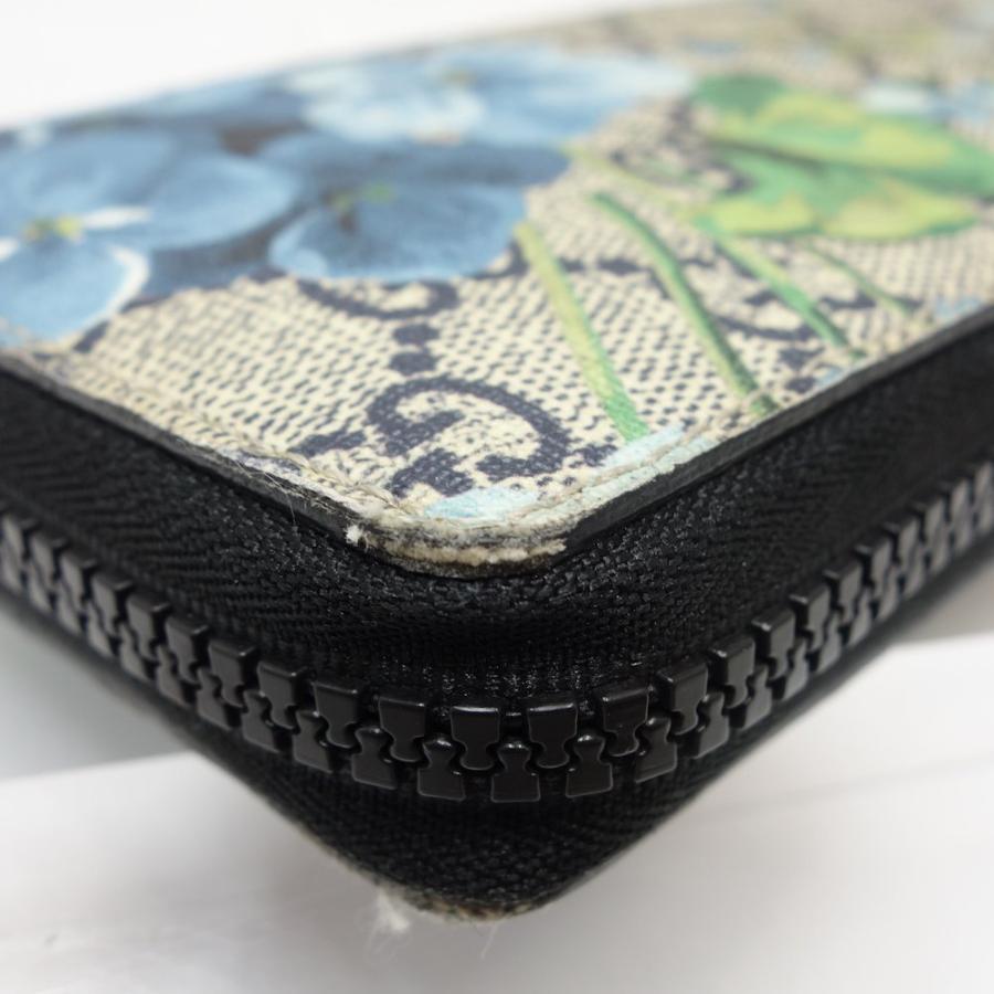 GUCCI（グッチ） 長財布 GGブルームス ラウンドファスナー GG