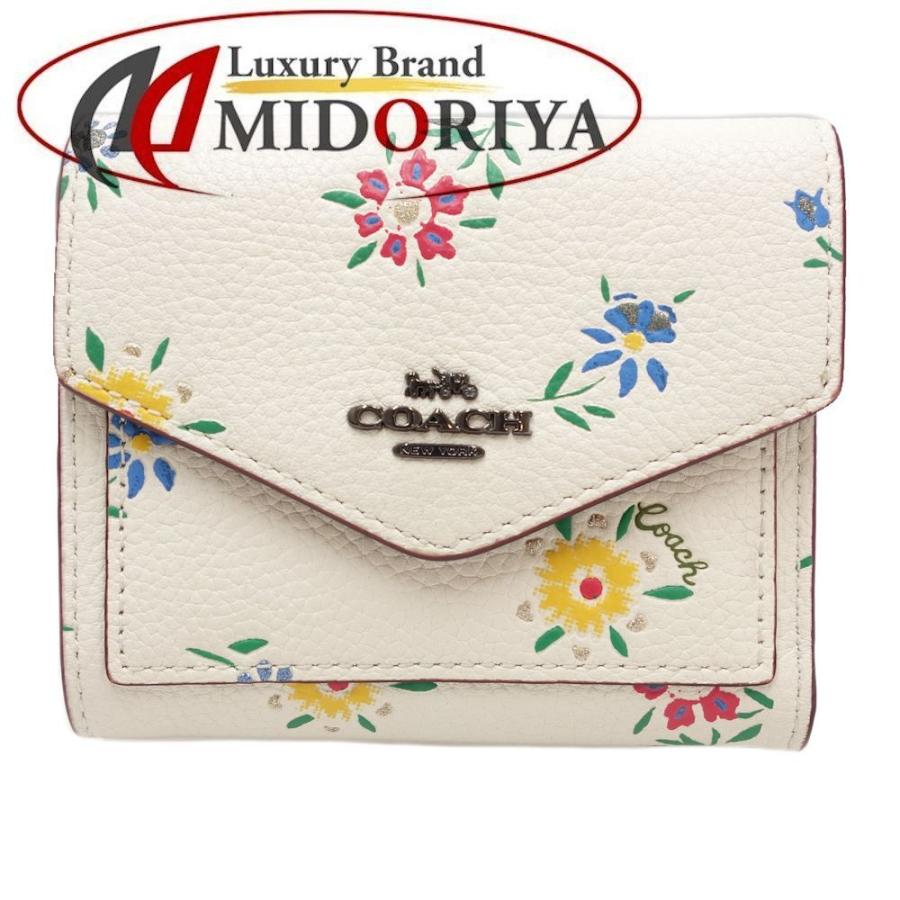 【新品・未使用】コーチCOACH ワイルド フラワー プリント 折りたたみ財布 COACH（コーチ） コンパクト財布 三つ折り 花柄 ウィズ ワイルド