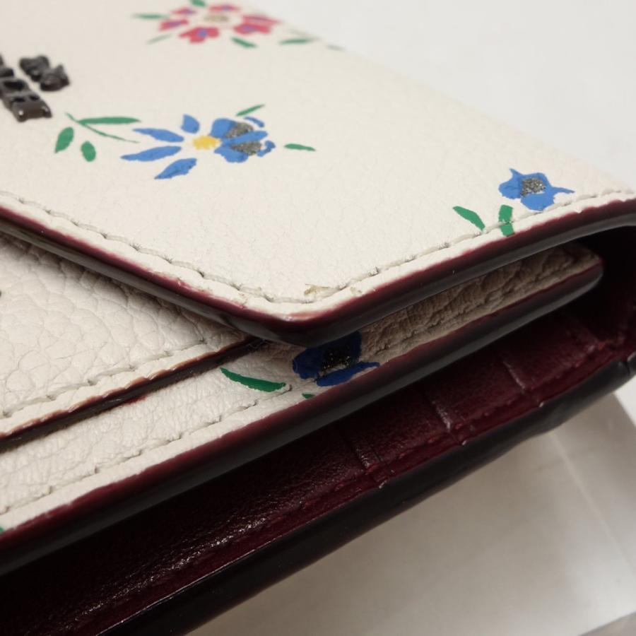 COACH（コーチ） コンパクト財布 三つ折り 花柄 ウィズ ワイルド