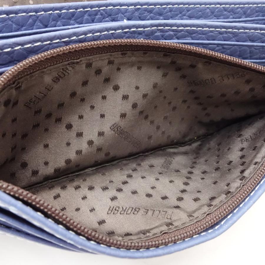 PELLE BORSA（ペレボルサ） 長財布 二つ折り レザー ブルー /081819