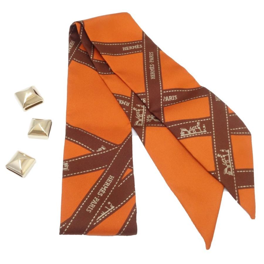 HERMES エルメス スカーフ スカーフリング 2点セット ツイリー HERMES エルメス スカーフ スカーフリング 2点セット ツイリー