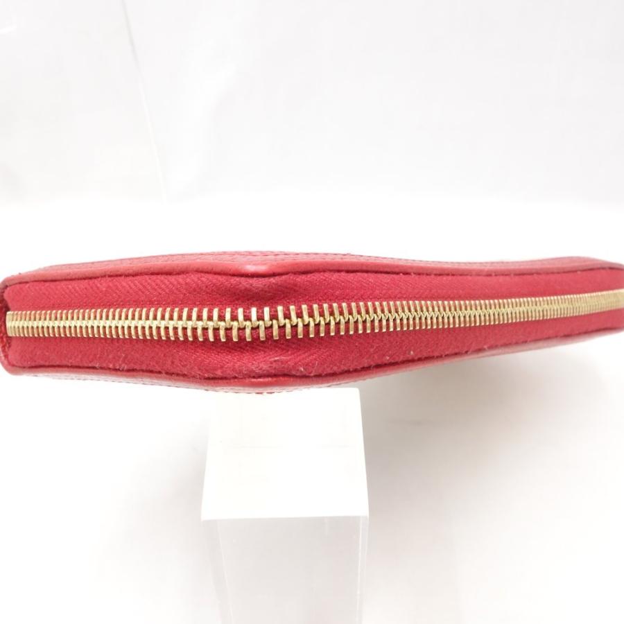 GUCCI トリコロール ロゴ レザー×キャンバス ラウンドファスナー 長財布 GUCCI グッチ 長財布 ラウンドジップウォレット キャンバス