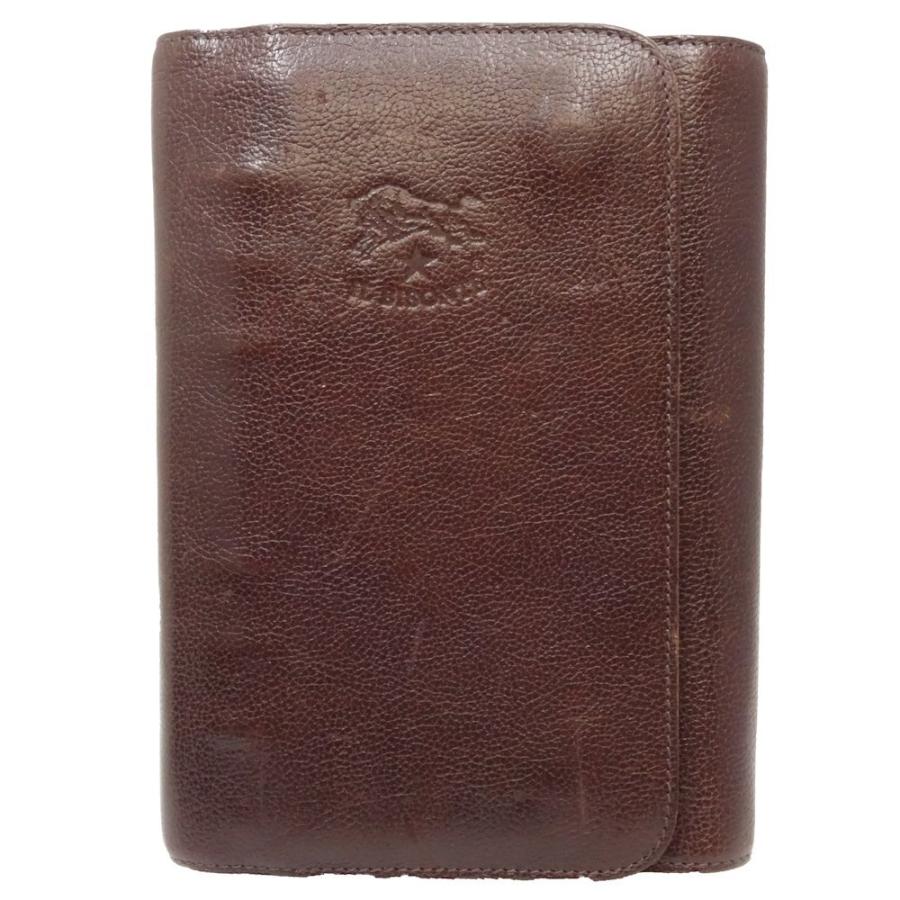 イルビゾンテ　IL BISONTE 手帳カバー IL BISONTE イルビゾンテ 手帳カバー レザー ダークブラウン