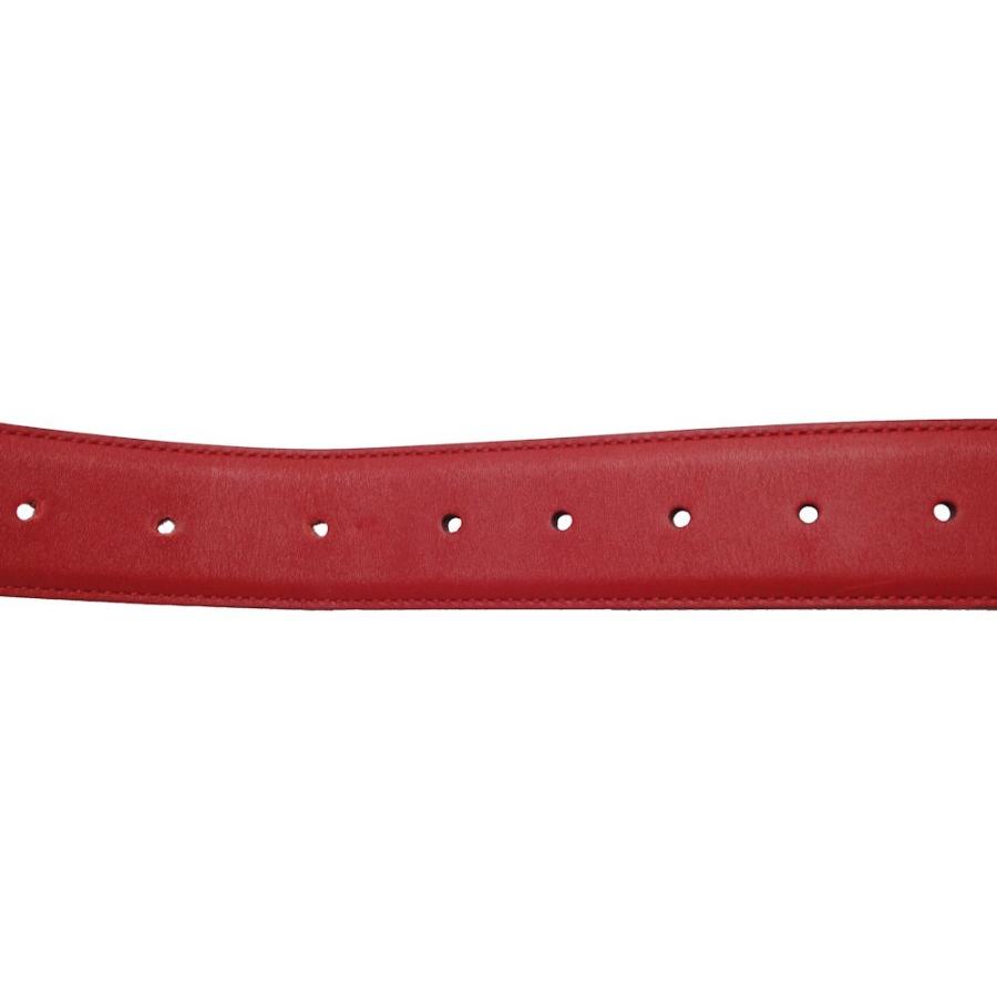 GUCCI（グッチ） ベルト インターロッキングG 80・32 レザー レッド