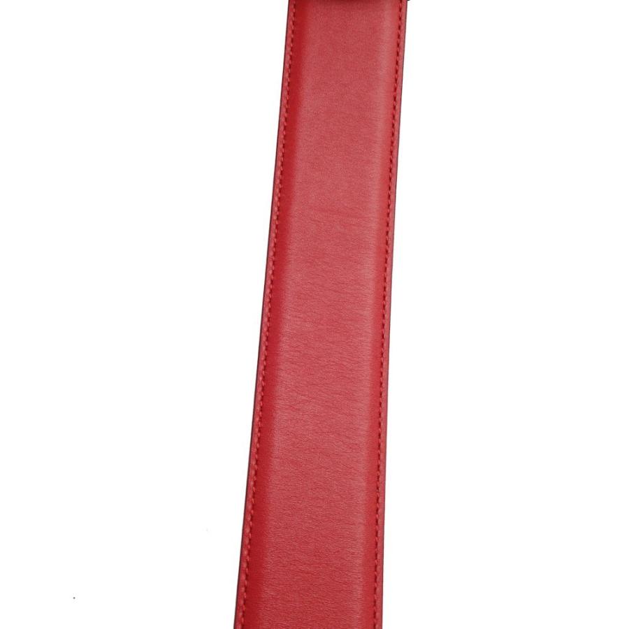 GUCCI（グッチ） ベルト インターロッキングG 80・32 レザー レッド